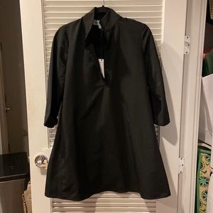 Black Megan Taffeta Dress by Tuckernuck